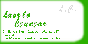 laszlo czuczor business card